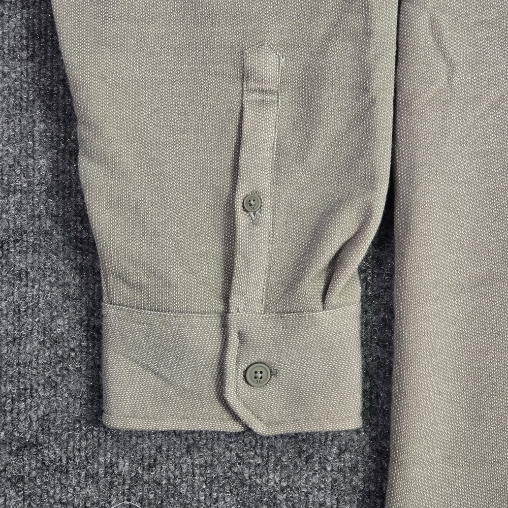 Hurley Men's XXL Shirt Iguana Khaki Button Down Long Sleeve Cotton Textured NWT - Picture 5 of 16